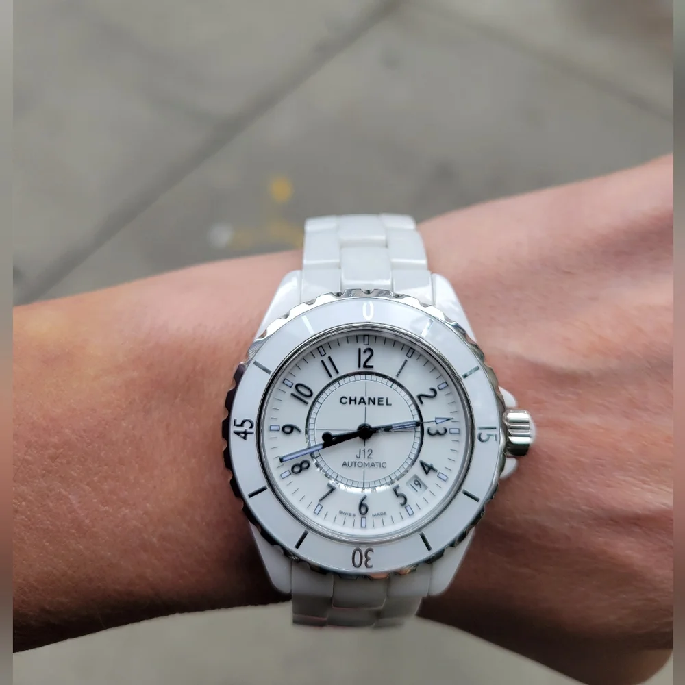 CHANEL J12 White Ceramic 38mm Watch - Picture 1 of 8